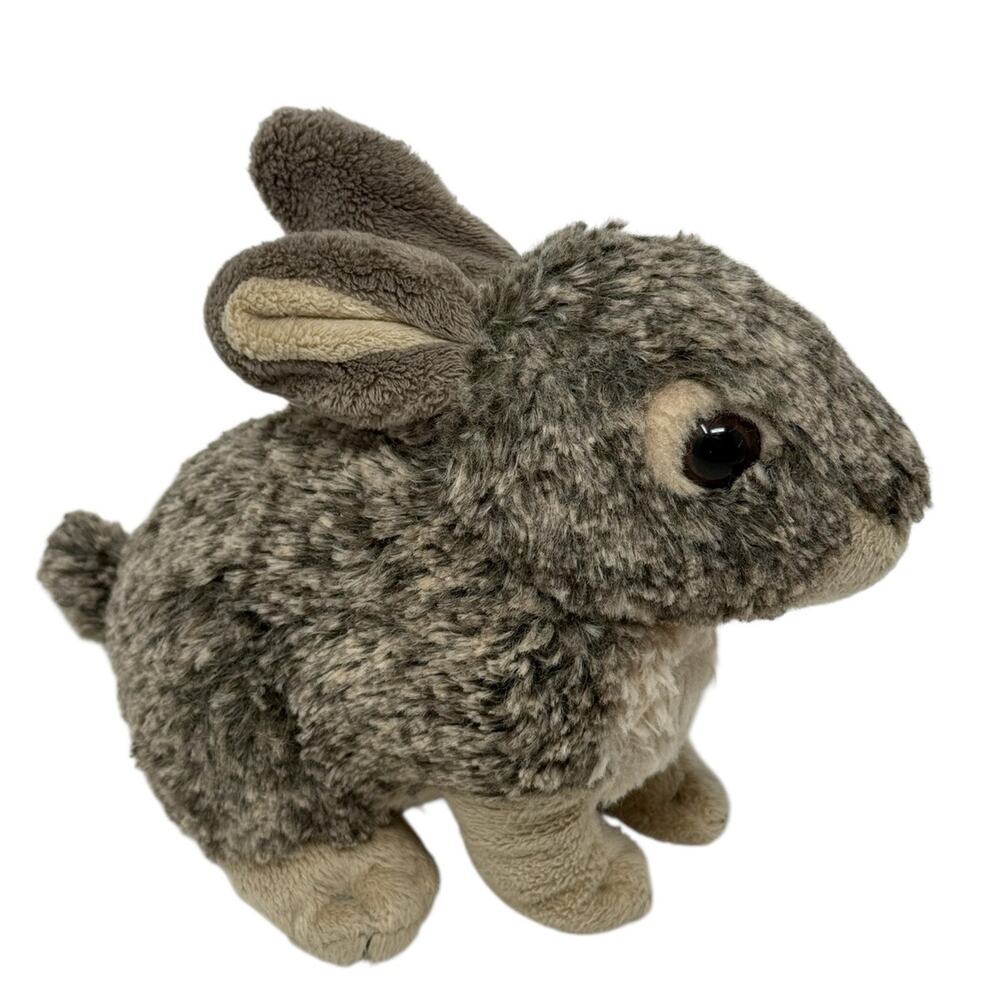 Wild Republic Bunny Rabbit Plush Stuffed Animal Gray Soft Toy